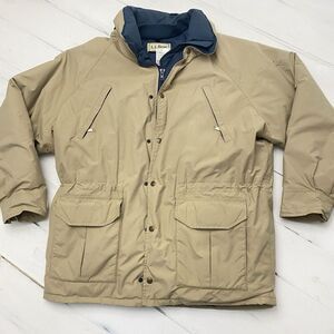 LL Bean Goose Down Gore-Tex Warden's Parka Outdoors Coat Men's Large Workwear